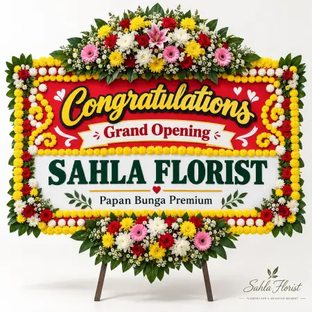 Papan Bunga Ucapan Selamat Bone Bolango